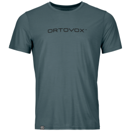 Ortovox 150 Cool Brand Ts M férfi funkcionális póló szürke/fekete Dark Arctic Grey