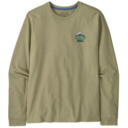 Patagonia Long-Sleeved Great Waves Responsibili-Tee férfi póló zöld Gumtree Green