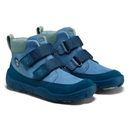 Affenzahn Low Boot Leather Friendy Shark gyerek barefoot cipő kék Shark