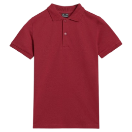 4F Polo Shirt M614 gyerek póló piros DARK RED