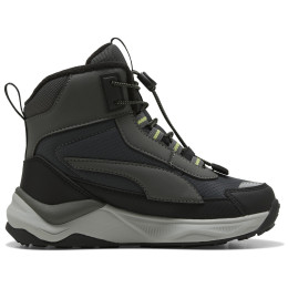 Puma Puma Evolve 2.0 Boot PS Shadow Gray-Sunn gyerek cipő szürke/zöld Shadow Gray-Sunny Lime-PUMA Black