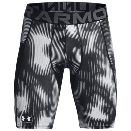 Under Armour HG Prtd Long Shorts férfi sportboxer fekete/fehér