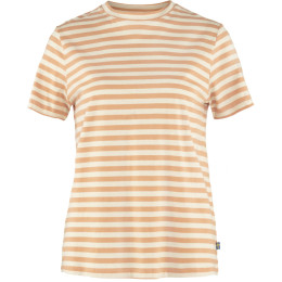 Női póló Fjällräven Striped T-shirt W sárga/fehér