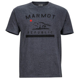 Férfi póló Marmot Marmot Republic Tee SS szürke Charcoal Heather