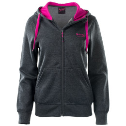 Női pulóver Hi-Tec Lady Silian szürke dark grey melange/festival fuchsia