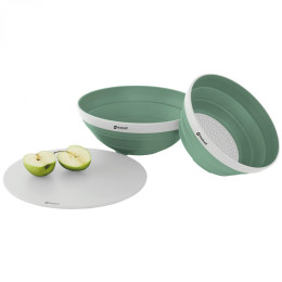 Outwell Collaps Bowl & Colander Set tál és szűrő szett sötétzöld