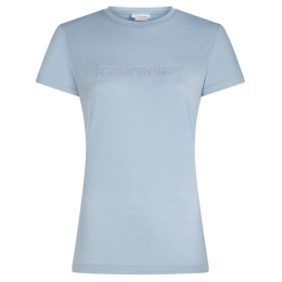 Icebreaker Women M 150 Tech Lite SS Tee IBStitchlin női funkcionális felső világoskék Zinc Blue