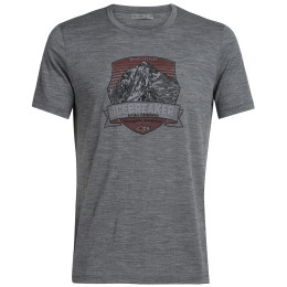Férfi póló Icebreaker Mens Tech Lite SS Crewe Everest Crest szürke