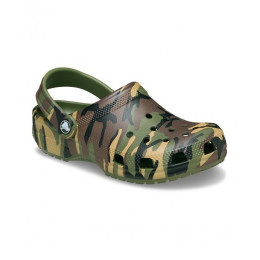 Crocs Classic Camouflage Clog Army Green/Multi gyerek papucs zöld Army Green/Multi