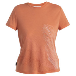 Icebreaker Women Merino Core SS Tee Plume női funkcionális felső narancs Ember