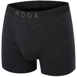MOOA MerinoSilk 4in férfi boxer fekete black melange