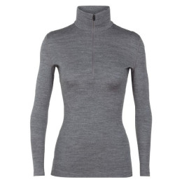 Női póló Icebreaker Women`s 260 Tech Long Sleeve half zip szürke Gritstone HTHR