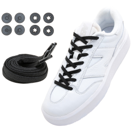 Lock Laces Flat cipőfűző fekete Flat Black