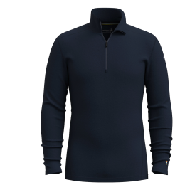 Smartwool M Classic Thermal Merino Base Layer 1/4 Zip férfi funkcionális póló sötétkék DEEP NAVY
