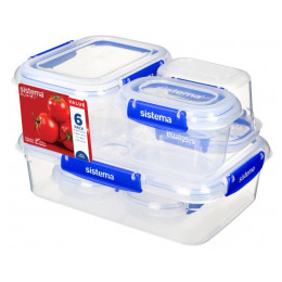 Sistema 6 Pack Starter Klip It ételdoboz Transparent