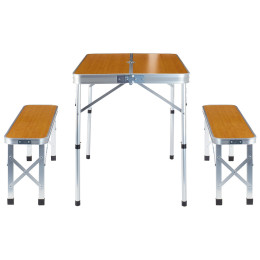 Zulu Vita a Tana asztali szett barna/ezüst