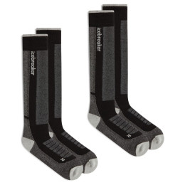 Icebreaker Men Mer Ski+ Medium OTC 2 Pack férfi zokni fekete/szürke Blk/Ether/Graph