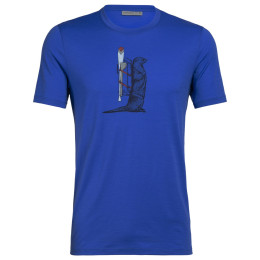 Pánské triko Icebreaker Mens Tech Lite SS Crewe Otter Paddle kék