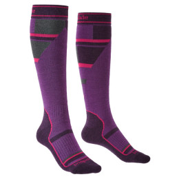 Bridgedale Ski Mountain Junior gyerek zokni lila purple/grey/070