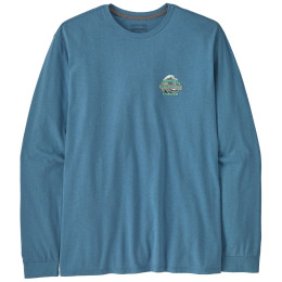Patagonia Long-Sleeved Great Waves Responsibili-Tee férfi póló kék Shore Blue