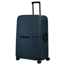 Samsonite Magnum Eco 81 gurulós bőrönd sötétkék Midnight Blue