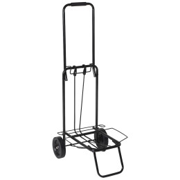 Bo-Camp Luggage trolley kempingkocsi fekete black