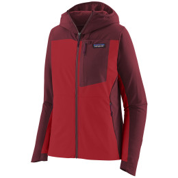 Patagonia R1 CrossStrata Hoody női softshell kabát piros Touring Red