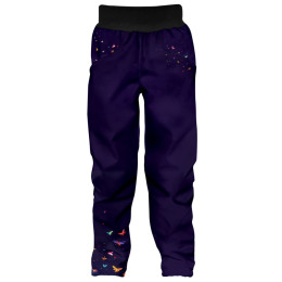 WAMU Dark Purple gyerek softshell nadrág sötétlila DARK PURPLE