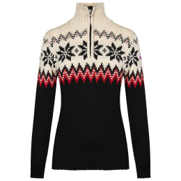 Dale of Norway Myking Fem Sweater női pulóver fekete Black Raspberry Offwhite