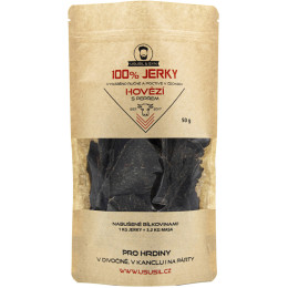 Usušil & Syn 100% Hovězí s pepřem 50 g jerky