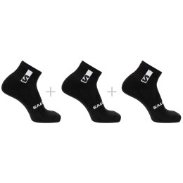 Salomon Everyday Ankle 3-Pack zokni fekete BLACK / BLACK / BLACK