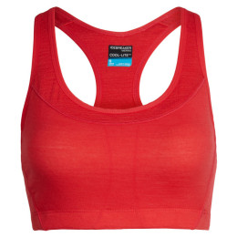 Melltartó Icebreaker Wmns Meld Zone Sport Bra piros