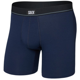 Saxx Essential Cotton Boxer Brief Fly férfi boxer kék maritime