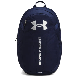 Under Armour Hustle Lite Backpack hátizsák sötétkék Midnight Navy / Midnight Navy / Metallic Silver