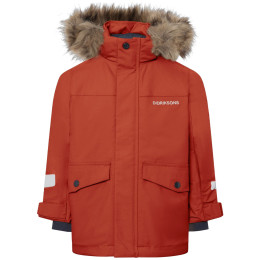 Didriksons Bjärven Kids Parka 5 Rust gyerek télikabát narancs Rust
