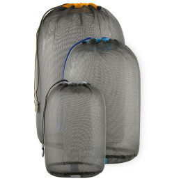 Sea to Summit Mesh Stuff Sack Set 5, 8, 13L tok fekete