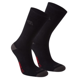 Craghoppers NosiLife Twin Pck Socks zokni fekete/szürke Blk/DkLead
