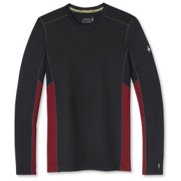 Férfi funkciós póló Smartwool Merino Sport 150 Long Sleeve Crew fekete/piros
