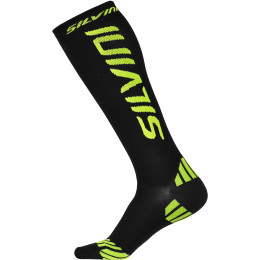 Kompresní ponožky Silvini Casalone UA562 fekete/sárga black/neon