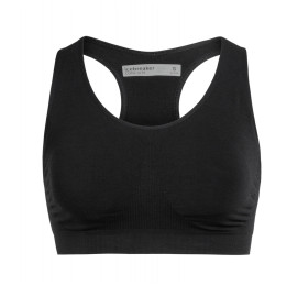 Podprsenka Icebreaker Wmns Anatomica Seamless Sport Bra fekete