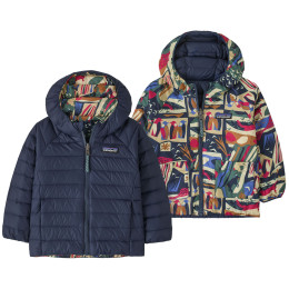 Patagonia Baby Reversible Down Sweater Hoody - LCNE gyerek dzseki kék Let's Chat: New Navy