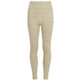 Icebreaker Women M 260 Tech Vrtx H R Leg AlpGeo női funkcionális aláöltözet bézs/fehér Undyed/Cumin/J