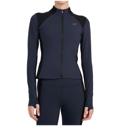 4F Sweatshirt Fnk F0917 női funkcionális pulóver fekete Deep Black