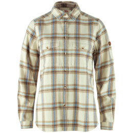 Fjällräven Övik Heavy Flannel Shirt W női ing bézs Chalk White-Fossil