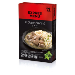 Expres menu KM Krůta na slanině s rýží készétel