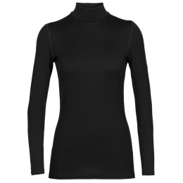 Icebreaker W 260 Tech LS Turtleneck női póló fekete Black