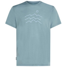 Icebreaker Merino Blend 125 Cool-Lite™ Sphere SS Tee Across the Peaks férfi funkcionális póló