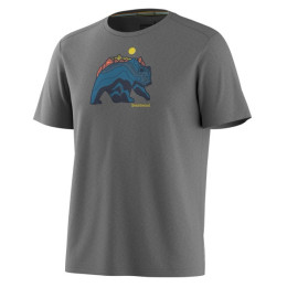 Smartwool Men's Bear Strata Active Short Sleeve Graphic Tee férfi funkcionális póló szürke LT Gry H