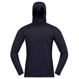 Norrona falketind warm1 Hood férfi funkcionális pulóver fekete Caviar Black