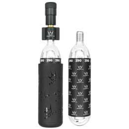 Peaty´s Holeshot Co2 Pumpa + Bombičky 2 Ks - Mtb pumpa fekete black